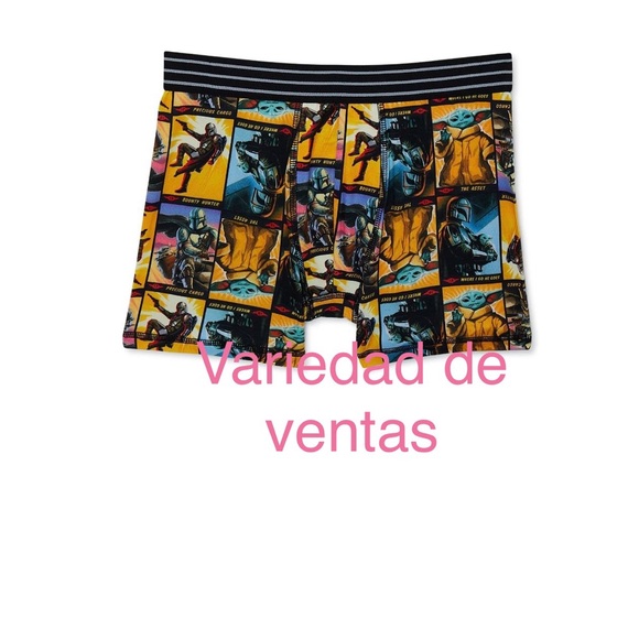Star Wars Boys The Mandalorian Boxer Briefs, 4-Pack, Size 10 - Picture 3 of 5